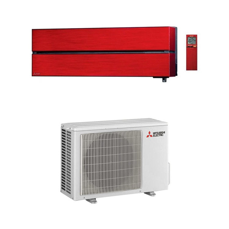 Mitsubishi Monosplit-Klimagerät MSZ-LN Kirigamine Style, Wandgerät, Inverter, WLAN, Rot – Außengerät 3,5 kW, Innengerät 12000 BTU MUZ-LN35VG2+MSZ-LN35VG2R