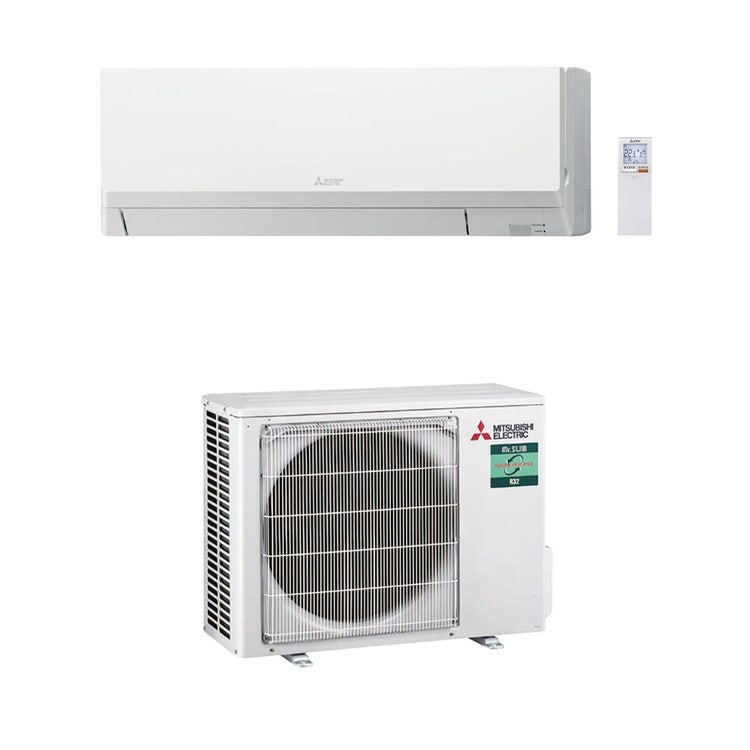 Mitsubishi Monosplit-Klimagerät PKA-M Wand, Wandgerät, Inverter – Außengerät 3,6 kW, Innengerät 12000 BTU PUZ-ZM35VKA2+PKA-M35LAL2