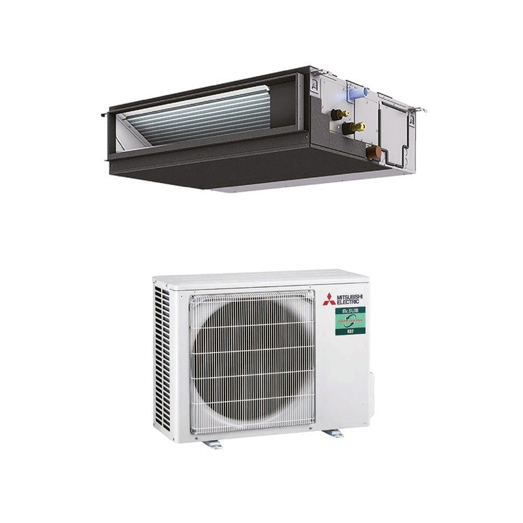 Mitsubishi Monosplit-Klimagerät PEAD-M JA2 Kanalgerät mittlere Pressung, Inverter – Außengerät Power Inverter 5 kW, Innengerät 18000 BTU PEAD-M50JA2-PUZ-ZM50VKA2