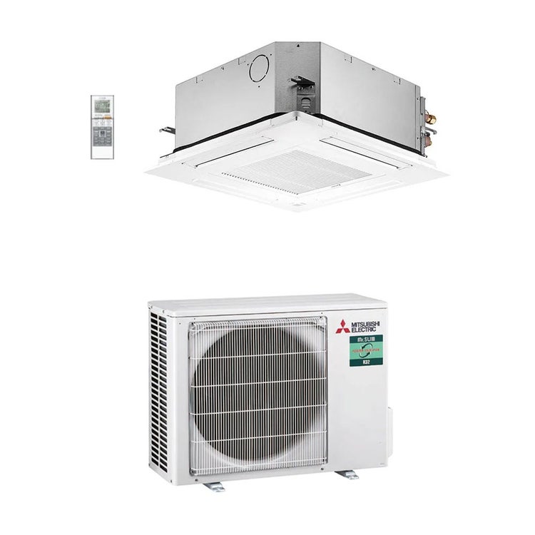 Mitsubishi Monosplit-Klimagerät SLZ-M 4-Wege-Kassette, Inverter – Außengerät Power Inverter 5 kW, Innengerät 18000 BTU PUZ-ZM50VKA2+SLZ-M50FA2