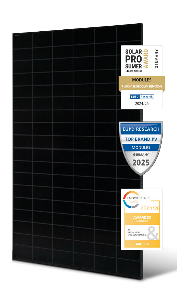 Solar Fabrik Mono S4 Halfcut 480 475-485 1500V Black Frame