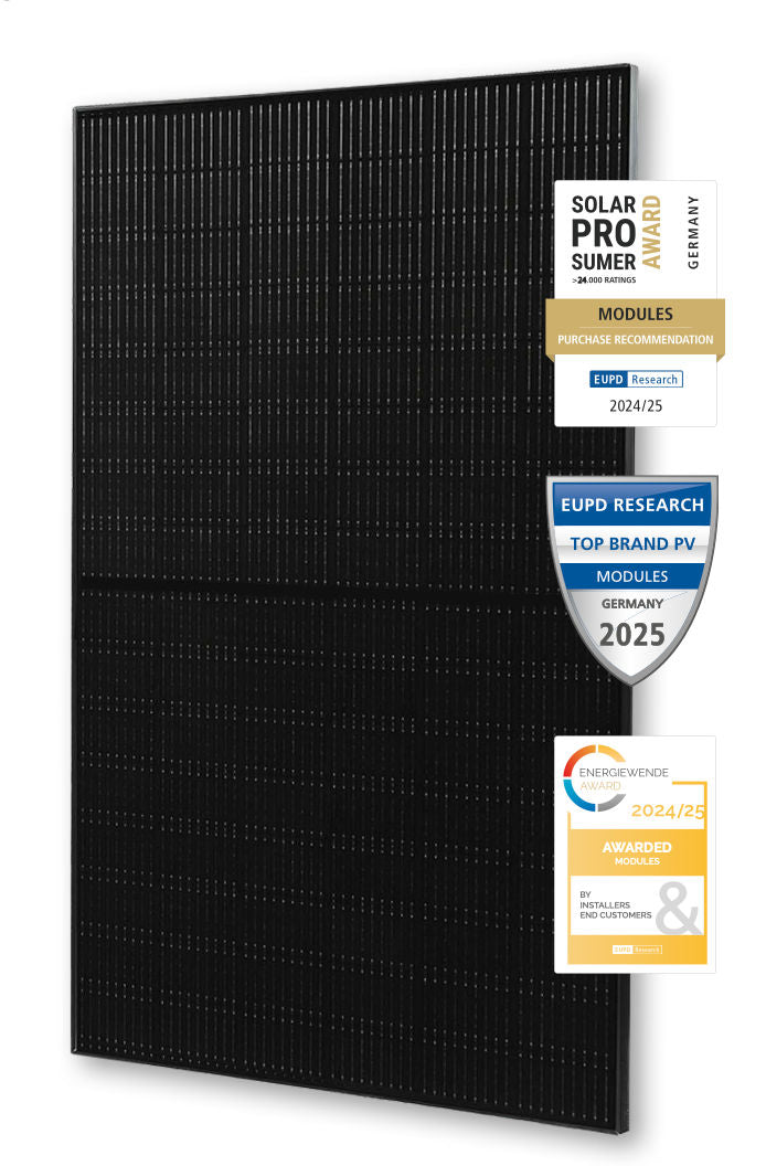 Solar Fabrik Mono S4 Halfcut Trend Full Black 455 455-460 1500V Full Black