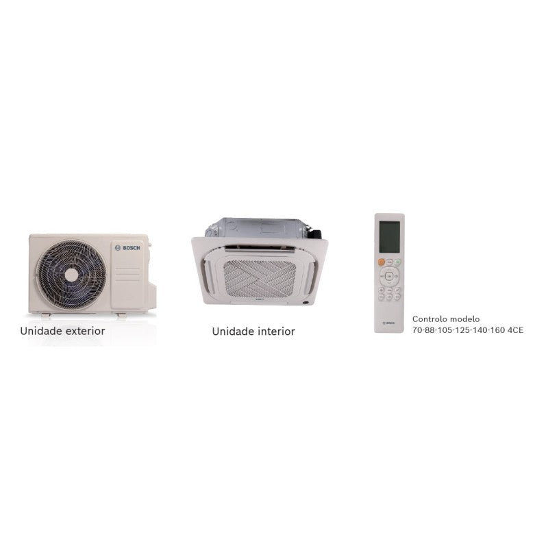 Solarics Bosch Klima 5000i - CL5000IL -Set 105 4ce -3 Kassette 10,5 kW - Drei -Phase – Monosplit-Klimagerät