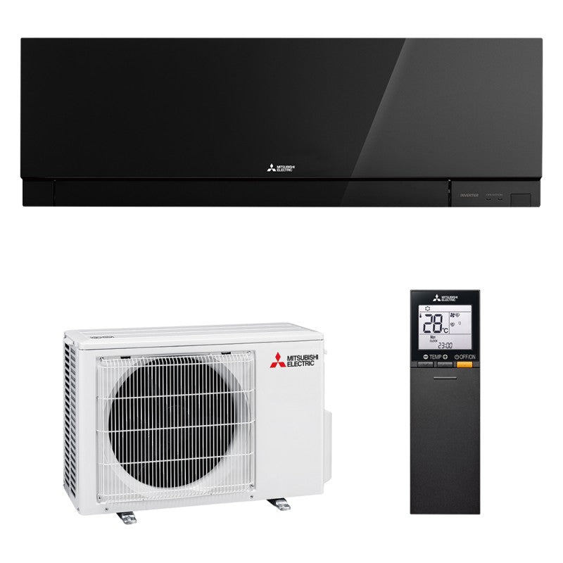 Solarics Mitsubishi MSZ-EF25VGKB – Monosplit-Klimaanlage Kirigamine ZEN Schwarz