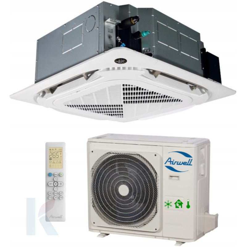 Solarics Airwell Cdmx-100N-09M25 + Ydax-100H-09T35 – Monosplit-Kassetten-Klimaanlage Cdmx