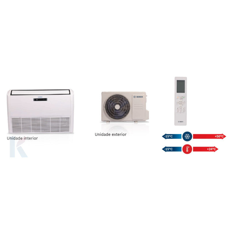Solarics Bosch CL5000iL-Set 160 CF-3 - 16 kW - Dreiphasig – Monosplit Decken-Boden-Klimaanlage Climate 5000i