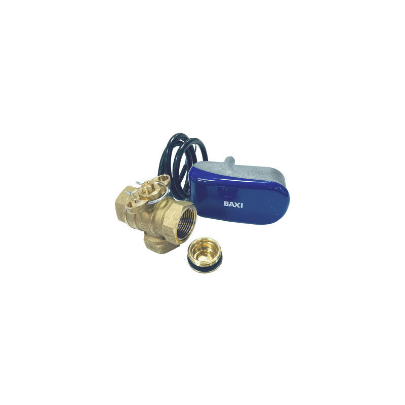 Solarics Baxi 195150016 – Motorisiertes Zonenventil mit 1"-Steckerstecker mit Servomotor