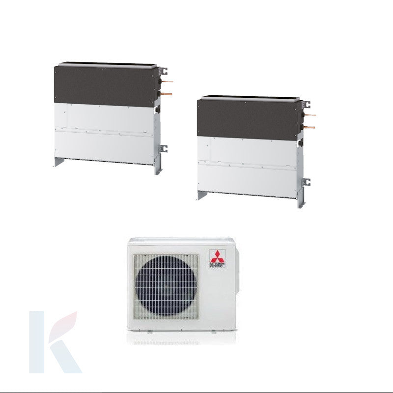 Solarics Mitsubishi Standgerät Duct - 12000 + 12000 BTU - Ext. MXZ-2F53VF – Multisplit-Set