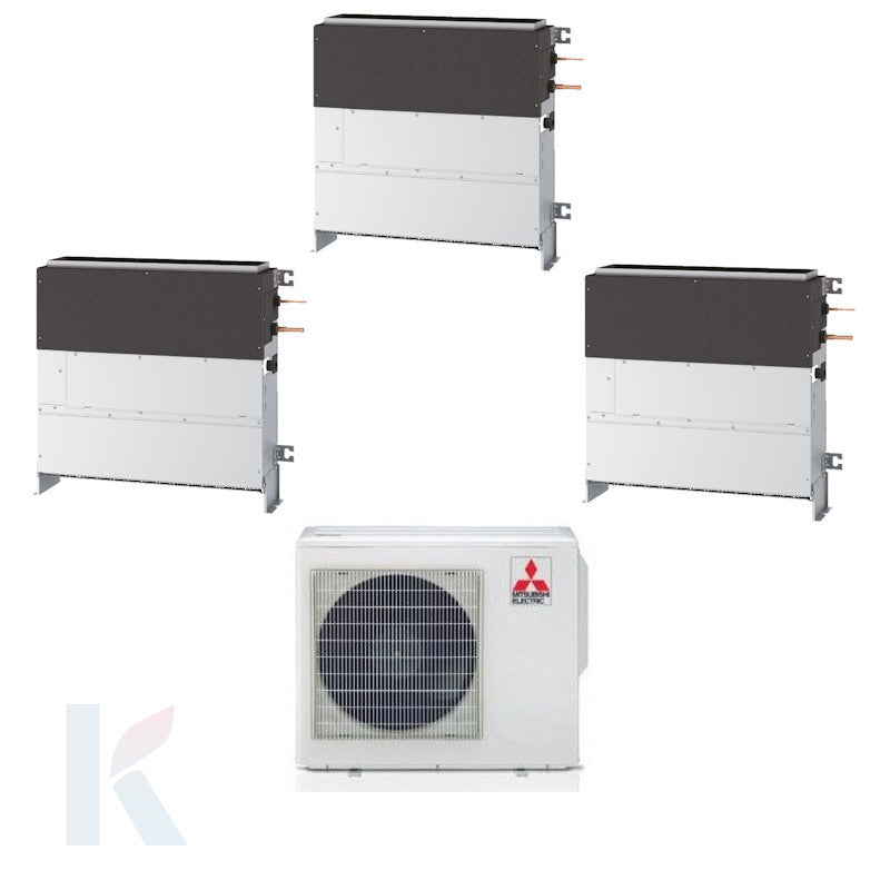 Solarics Mitsubishi Standgerät Duct - 9000 + 18000 + 18000 BTU - Ext. MXZ-4F72VF – Multisplit-Set