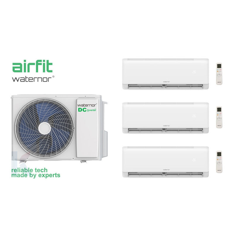Solarics Waternor Airfit - 9000 + 9000 + 12000 BTU - Ext. 28000 – Multisplit-Set