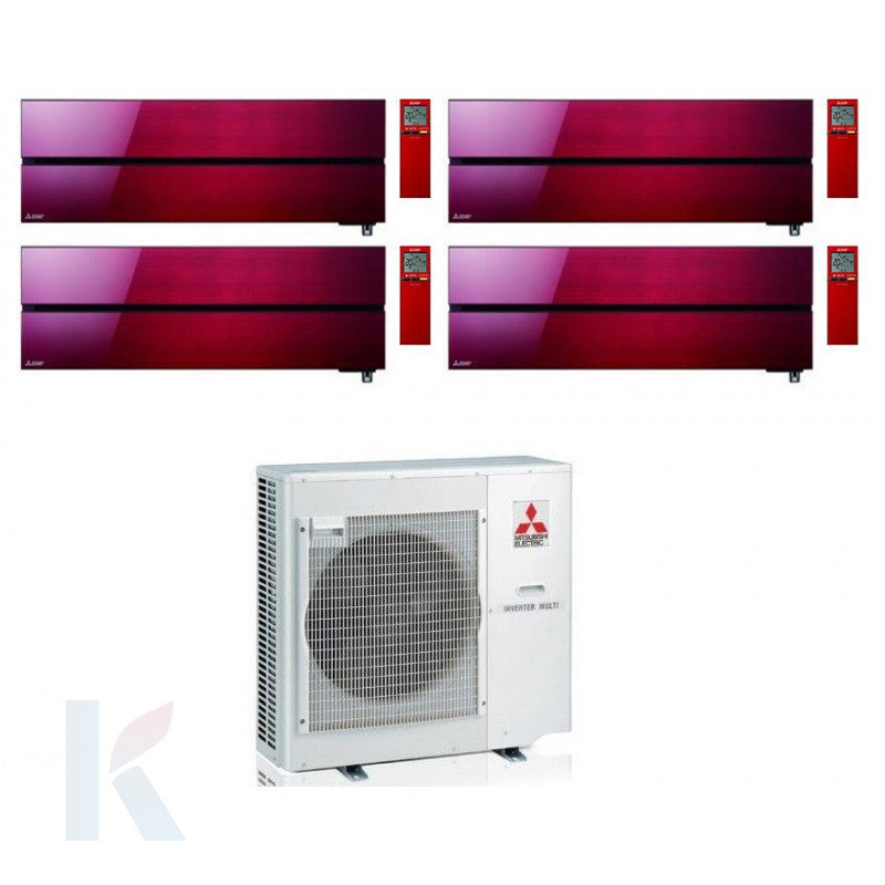 Solarics Mitsubishi Kirigamine Style Ruby Red - 9000 + 12000 + 18000 + 18000 BTU - MXZ-5F102VF – Multisplit-Set