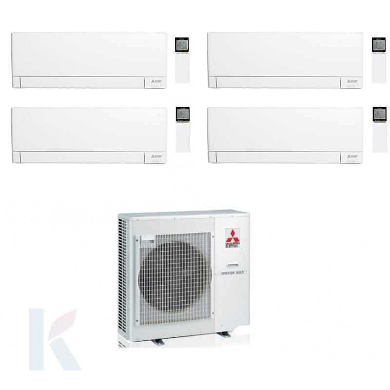 Solarics Mitsubishi MSZ-AY - 9000 + 9000 + 12000 + 12000 BTU - Ext. MXZ-4F72VF – Multisplit-Set