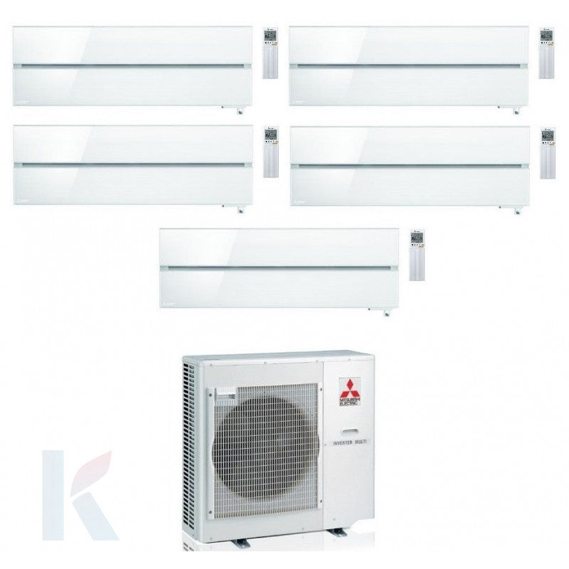Solarics Mitsubishi Kirigamine Style Pearl White - 9000+9000+9000+12000+18000 BTU - MXZ-5F102VF – Multisplit-Set