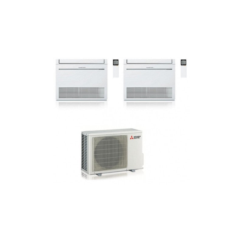 Mitsubishi Multisplit-Klimaanlage (2x1) – Boden – 9000 + 12000 BTU – Ext. MXZ-2F42VF