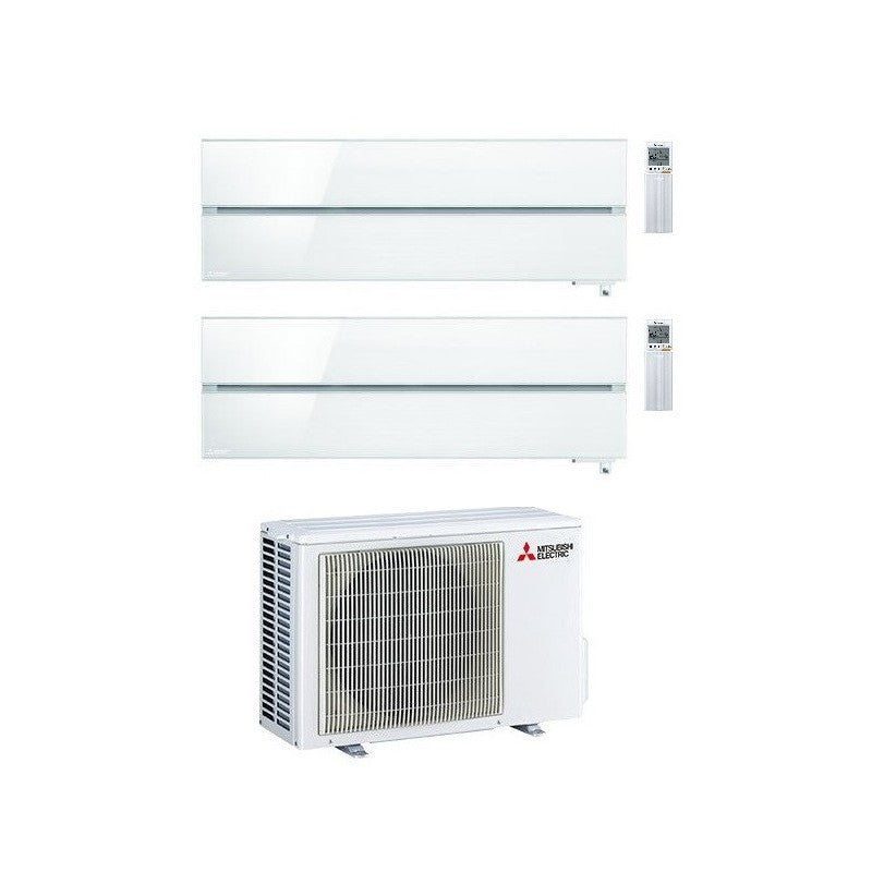 Mitsubishi Multisplit-Klimaanlage (2x1) – Kirigamine Style White – 9000 + 18000 BTU – Ext. MXZ-2F53VF