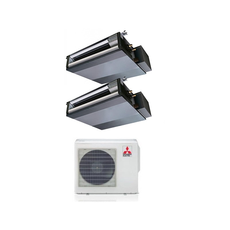 Mitsubishi Multisplit-Klimaanlage (2x1) – Kanal – 9000 + 18000 BTU – Ext. MXZ-2F53