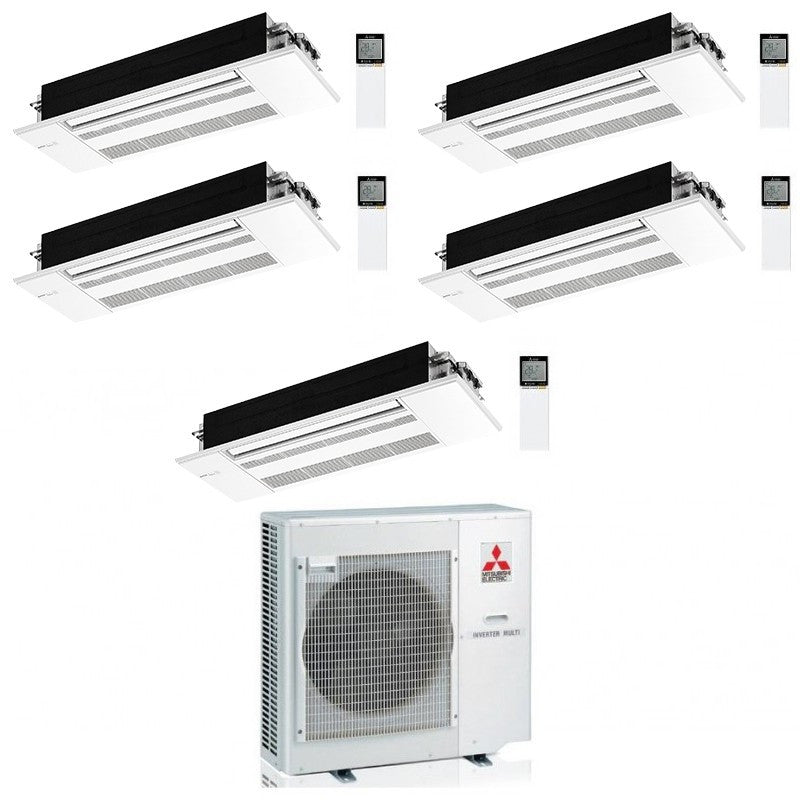 Mitsubishi Multisplit-Klimaanlage (5x1) – 1-Wege-Kassette – 9000 + 9000 + 9000 + 9000 + 12000 BTU – Ext. MXZ-5F102VF