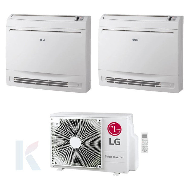 Solarics Lg Standgerät Console - 9000 + 9000 BTU - Ext. MU2R15 – Multisplit Set Klimagerät (2x1)