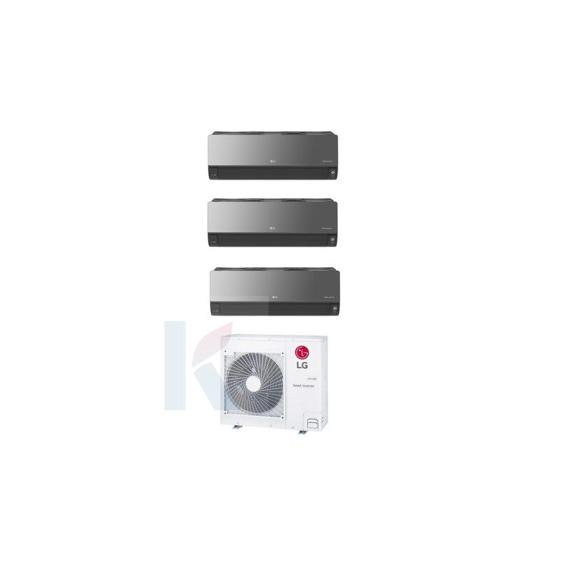 Solarics Lg AI AIR Premium - 9000 + 18000 + 18000 BTU - Ext. MU5R30 – Multisplit Set Klimagerät (3x1)