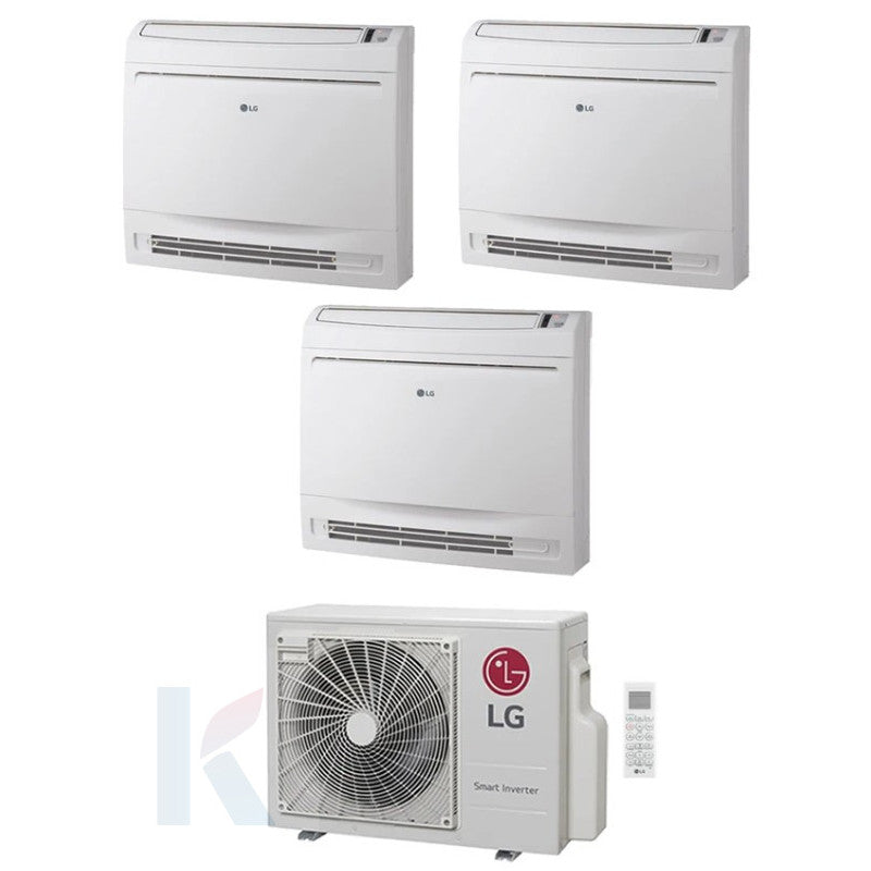 Solarics Lg Standgerät Console - 9000 + 12000 + 12000 BTU - Ext. MU3R21 – Multisplit Set Klimagerät (3x1)