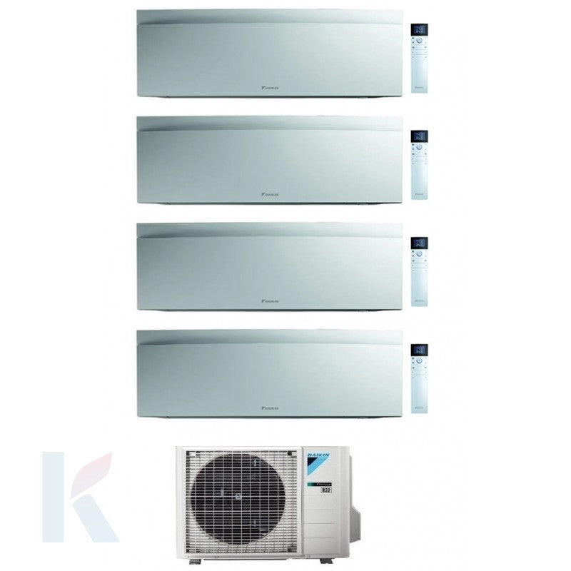 Solarics Daikin Emura White - 9000 + 9000 + 9000 + 12000 BTU - Ext. 4MXM80A9 – Multisplit Set Klimagerät (4x1)