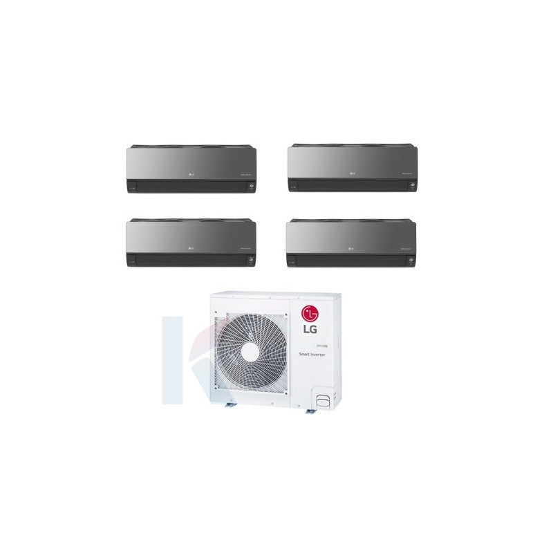 Solarics Lg AI AIR Premium - 9000 + 9000 + 12000 + 18000 BTU - Ext. MU5R30 – Multisplit Set Klimagerät (4x1)