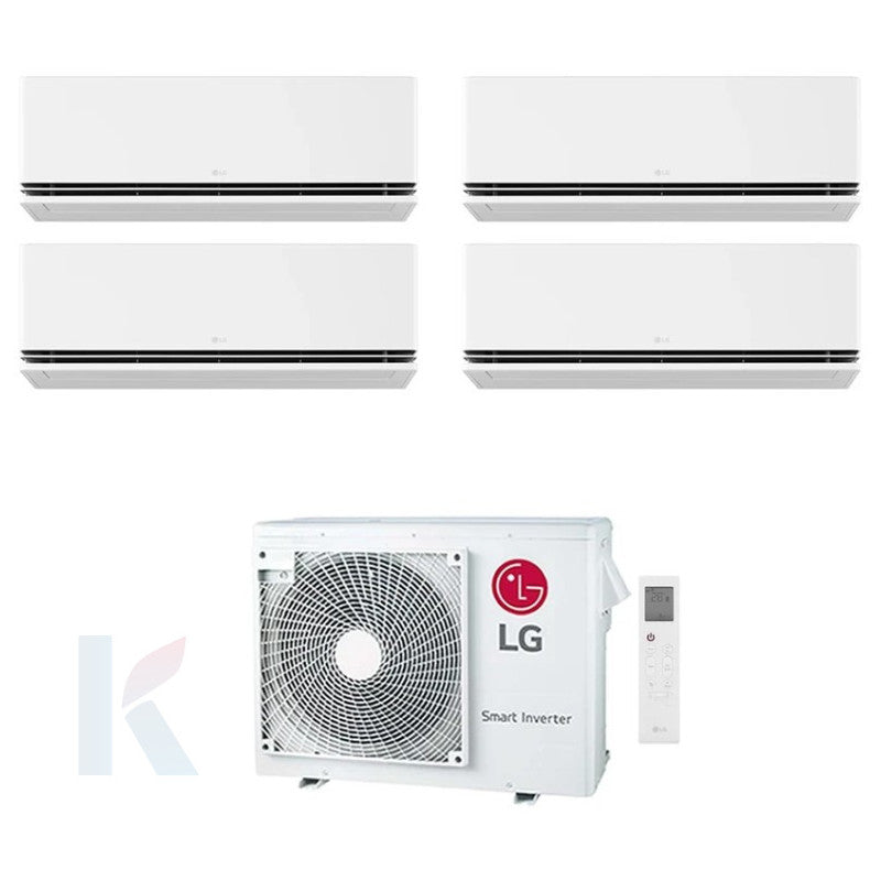 Solarics Lg Deluxe - 9000 + 9000 + 9000 + 18000 BTU - Ext. MU5R30 – Multisplit Set Klimagerät (4x1)