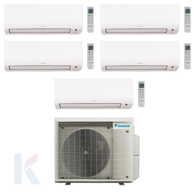 Solarics Daikin Comfora - 9000 + 9000 + 9000 + 12000 + 12000 BTU - Ext. 5MXM90A9 – Multisplit-Set-Klimaanlage (5x1)