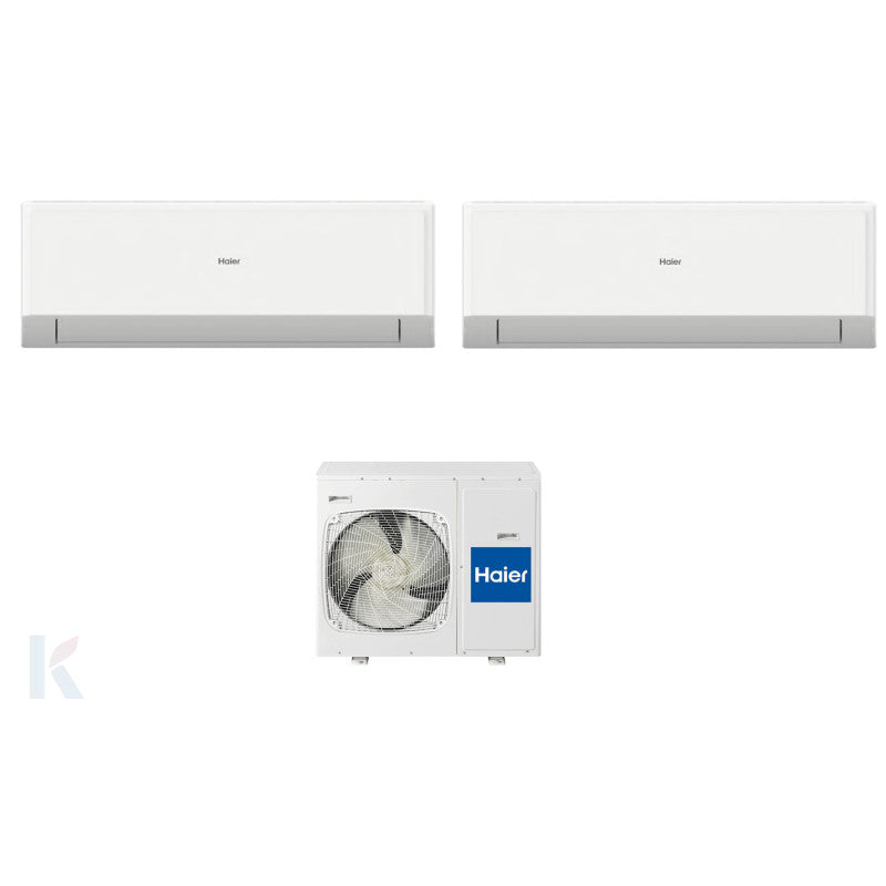 Solarics Haier Geos XT - 12000 + 12000 BTU - Ext. 2U50S2SM1FA – Multisplit Set Klimagerät (2x1)
