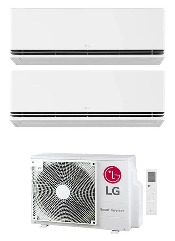 LG Multisplit-Set-Klimaanlage (2x1) – DELUXE – 12000 + 12000 BTU – Ext. MU2R17