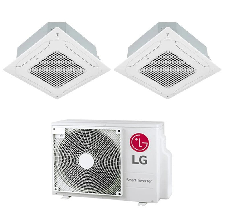 LG Multisplit-Set-Klimaanlage (2x1) – Kassette – 18000 + 18000 BTU – ext. MU4R25