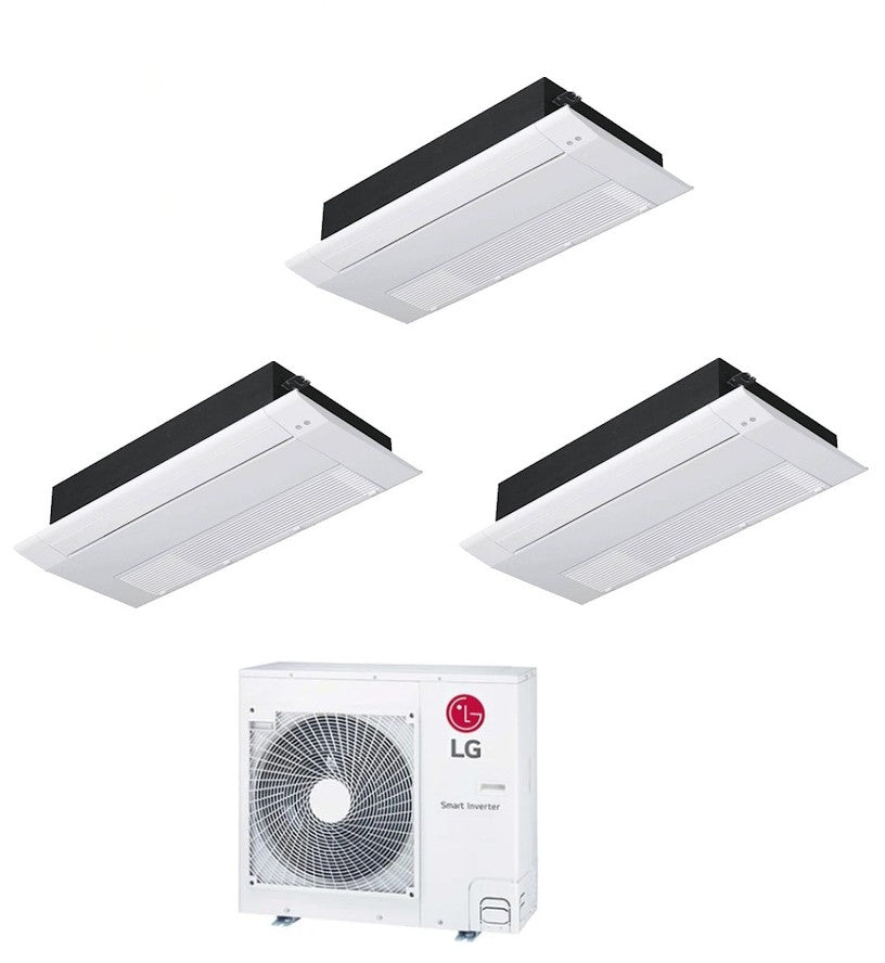 LG Multisplit-Set-Klimaanlage (3x1) – 1-Wege-Kassette – 9000 + 9000 + 12000 BTU – Ext. MU3R19