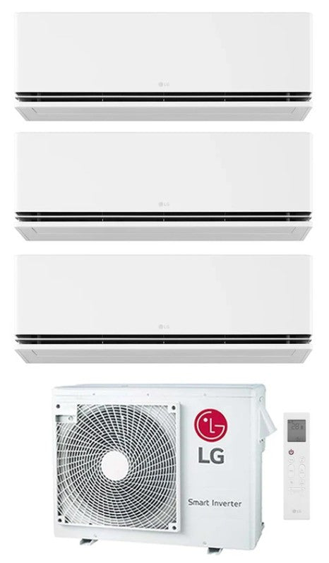 LG Multisplit-Set-Klimaanlage (3x1) – DELUXE – 9000 + 12000 + 18000 BTU – Ext. MU4R25