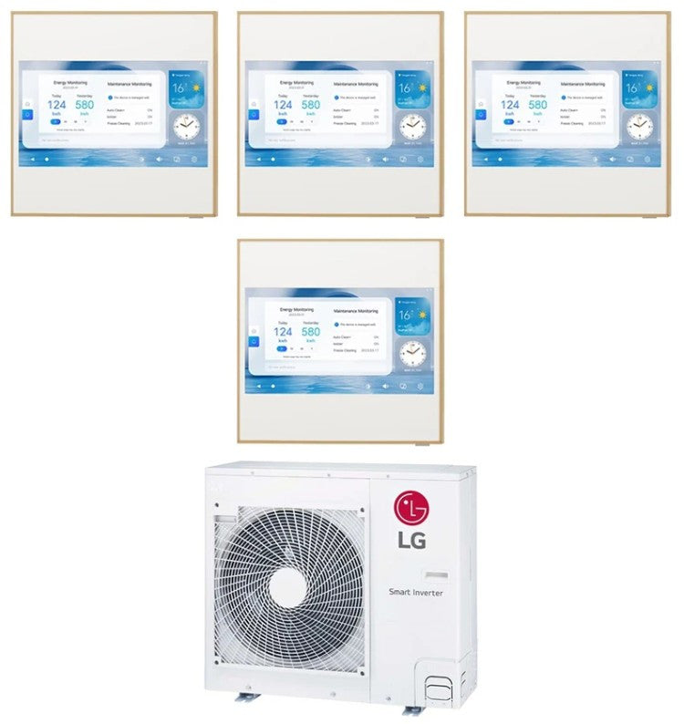 LG Multisplit-Set-Klimaanlage (4x1) – ARTCOOL GALLERY PREMIUM – 9000 + 9000 + 9000 + 9000 BTU – Ext. MU4R25