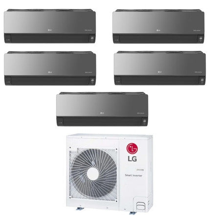 LG Multisplit-Set-Klimaanlage (5x1) – AI AIR PREMIUM – 9000 + 9000 + 9000 + 9000 + 9000 BTU – Ext. MU5R36
