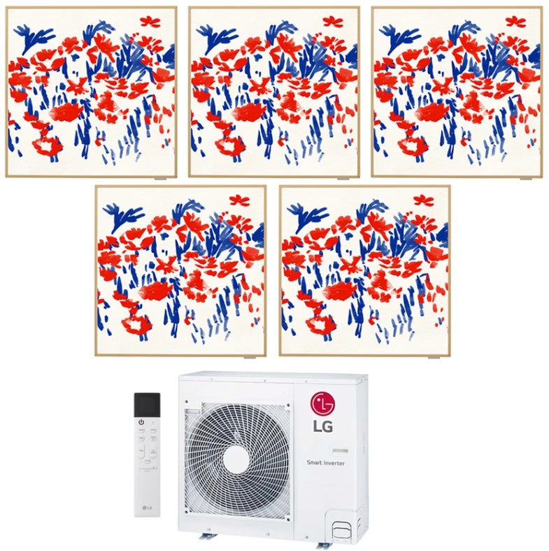 LG Multisplit-Set-Klimaanlage (5x1) – ARTCOOL GALLERY SPECIAL – 9000 + 12000 + 12000 + 12000 + 12000 BTU – MU5R36