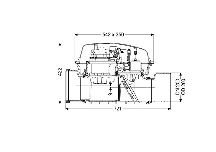 KESSEL Rückstaupumpanlage Pumpfix F DN 200, freiliegend Art. 24200