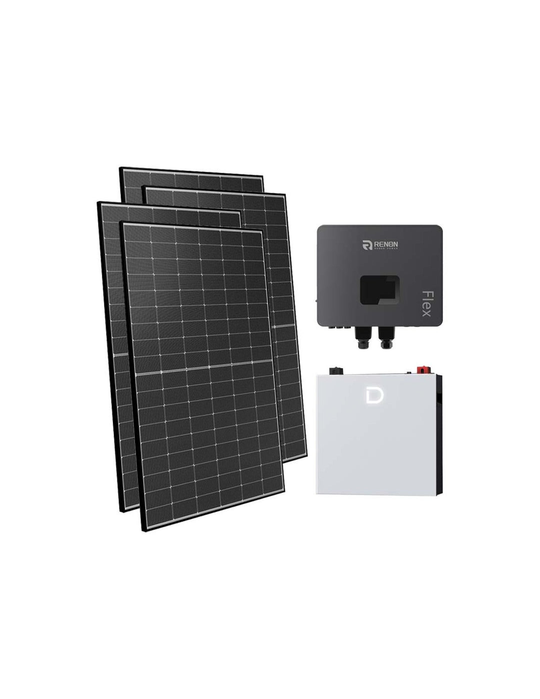 Netzunabhängig Einphasiges Photovoltaik-Kit 6300W Renon Power 6kW Lithium 5.12kWh...