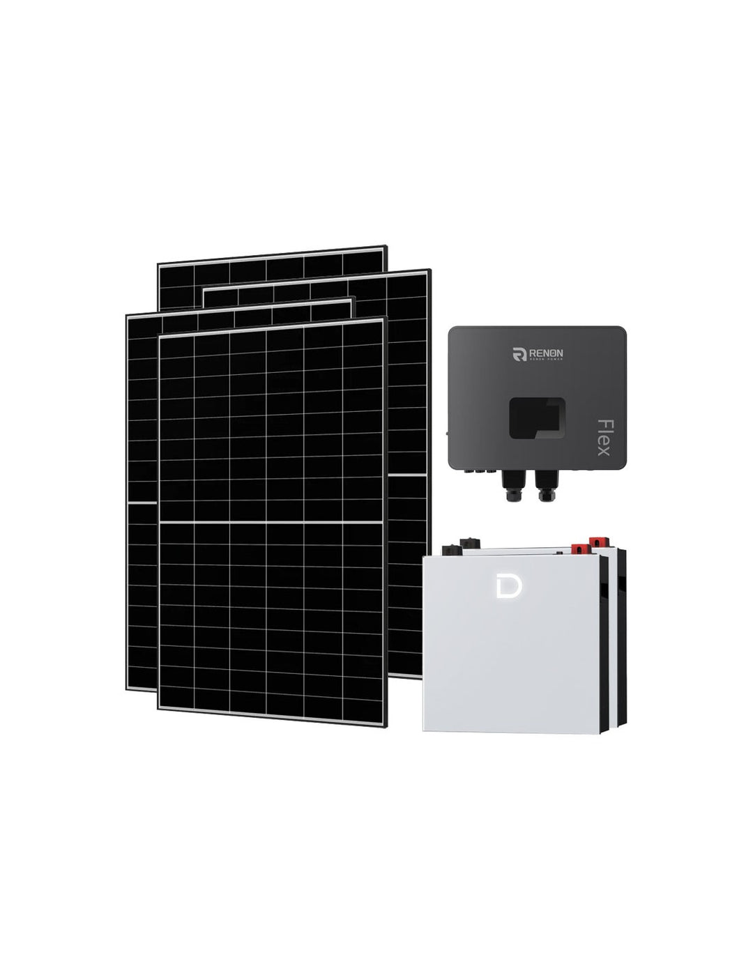 Netzunabhängig Einphasiges Photovoltaik-Kit 6650W Renon Power 6kW Lithium 10.24kWh...