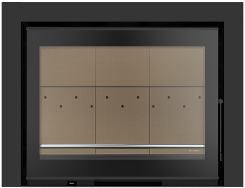 Solzaima PA2020P003 – Nicht belüftete Einsätze – Glashalter (Brennholz) Iaco Vitro Eco 80