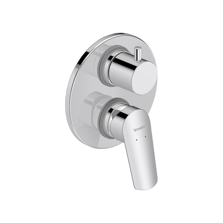 Duravit Einhandmischer für Badewanne/Dusche zum Einbau, mit Umschalter, Unterbaukörper inbegriffen, Chromoberfläche No. N15210008010