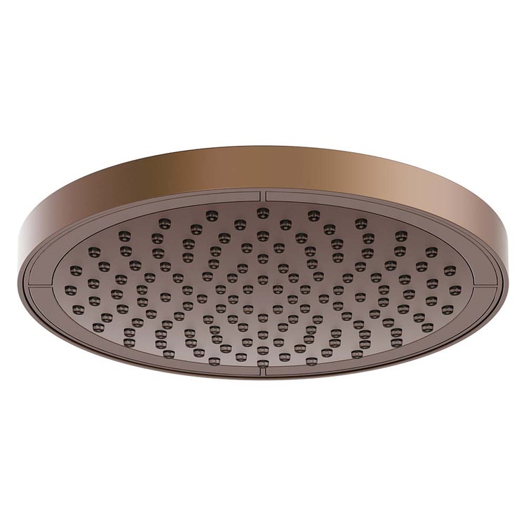Nobili Runder Duschkopf mit Kugelgelenk Ø 20 cm aus ABS, Tabakfarbe, matte Oberfläche SHOWER AD139/10CTA