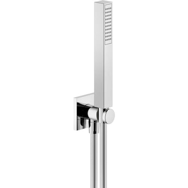 Nobili Duschset mit Wasserhahn und Cube-Handbrause, Chromoberfläche SHOWER AD146/53CR