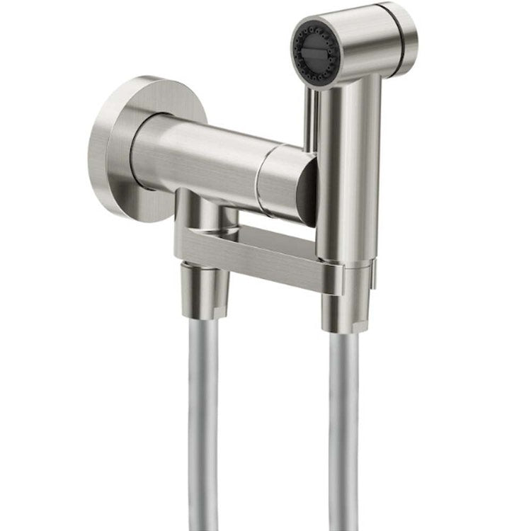 Nobili Handbrause Monojet für WC, mit 100 cm Schlauch, gebürstete Edelstahloberfläche SHOWER AV00600IX