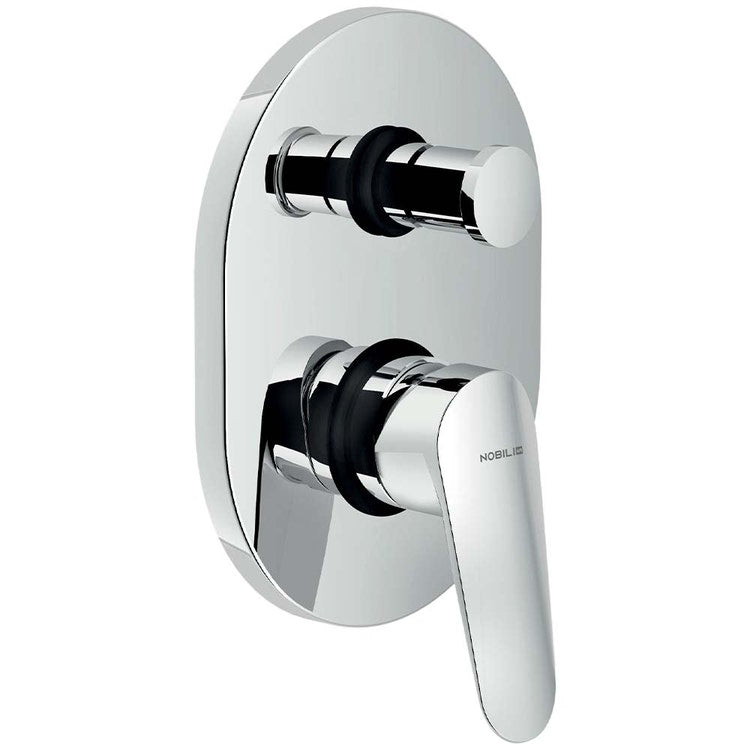 Nobili Unterputz-Einhebelmischer 2-Wege für Dusche, Chrom-Finish BLUES BS101100CR