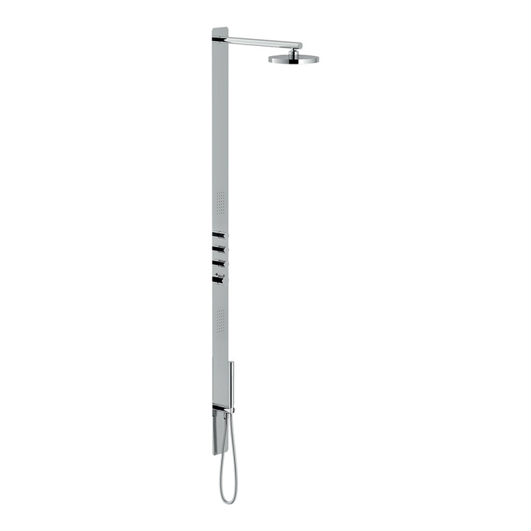 Nobili Duschsäule mit Einbau-Thermostat, Multifunktion, Chromoberfläche LIVE WE72200/10CR