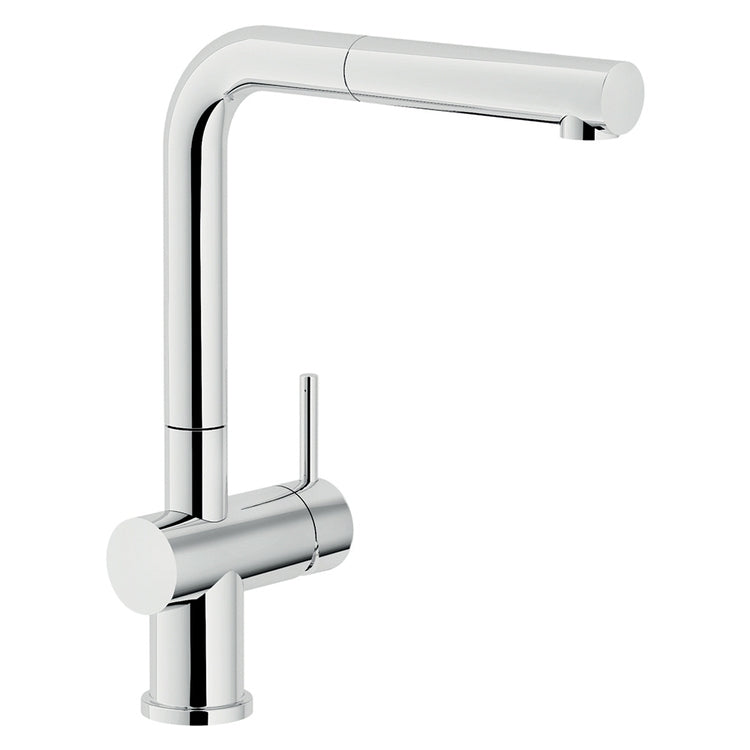 Nobili Einhebelmischer für Spüle mit ausziehbarer Einstrahldusche, Chromfinish LIVE LV00117CR