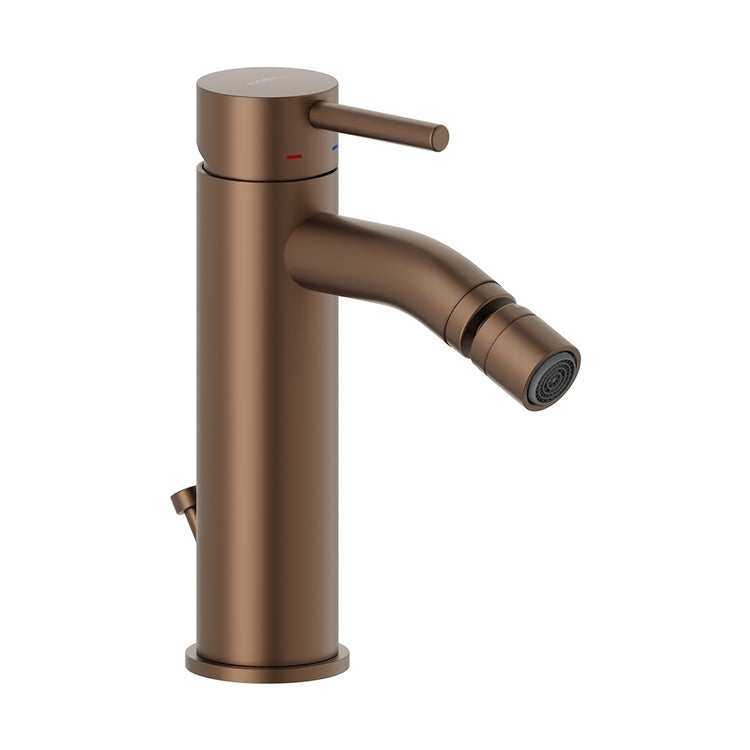Nobili Einhebelmischer für Bidet, mit 1 1/4" Ablauf und Snap-System, Farbe Tabak, mattes Finish LIVE LV00119/15TA