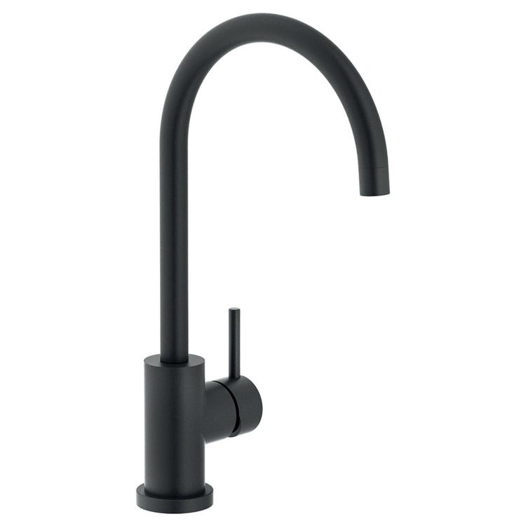 Nobili Einhebelmischer H. 36 cm für Spüle, Farbe Brombeere, matte Oberfläche LIVE LV00133BM