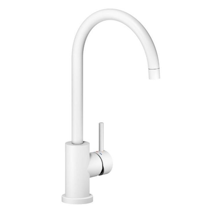 Nobili Einhebelmischer H. 36 cm für Spüle, Polarweiß LIVE LV00133WM